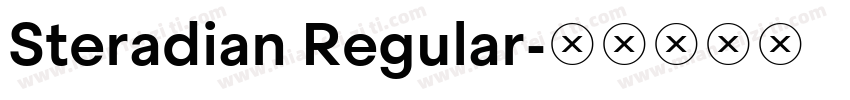 Steradian Regular字体转换